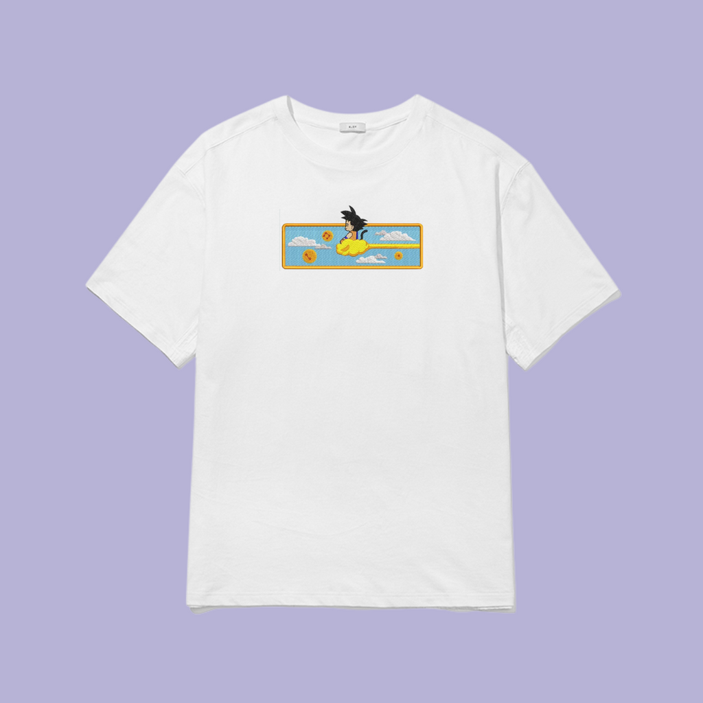 Tricou Brodat Goku x Nimbus
