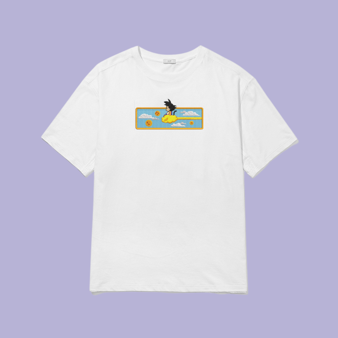 Tricou Brodat Goku x Nimbus
