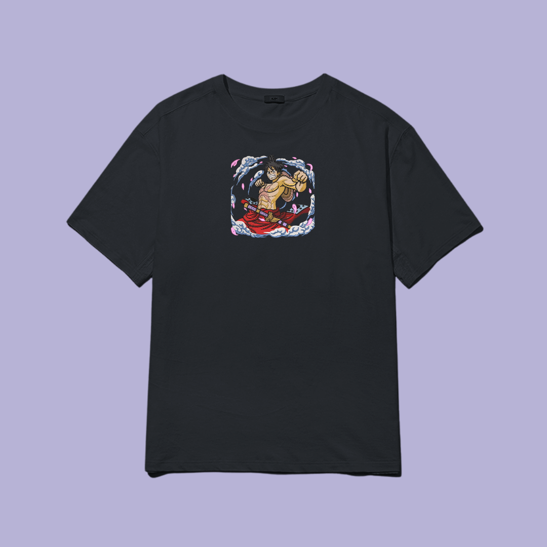 Tricou Brodat One Piece Luffy
