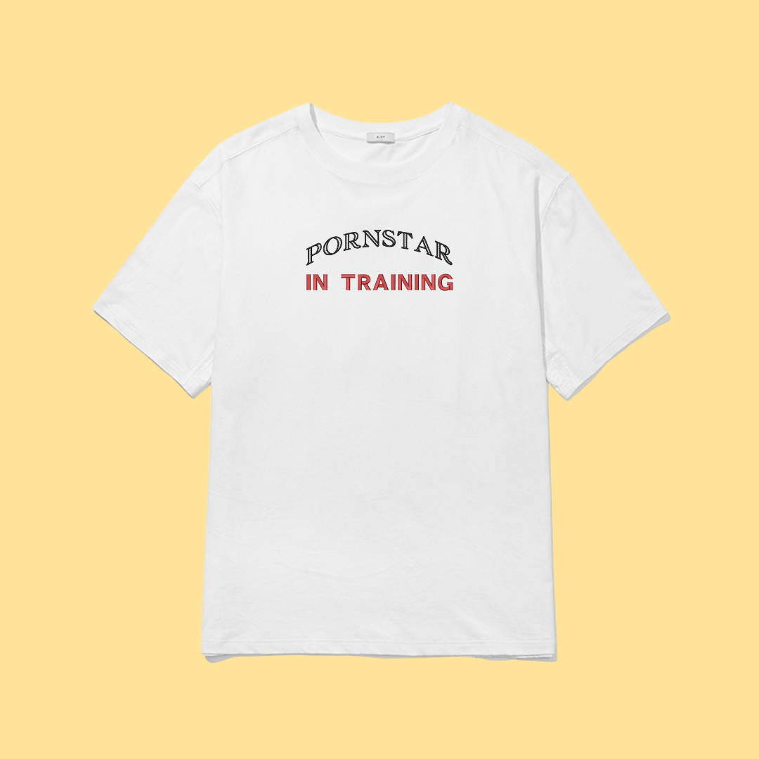 Tricou Brodat Pornstar in Training