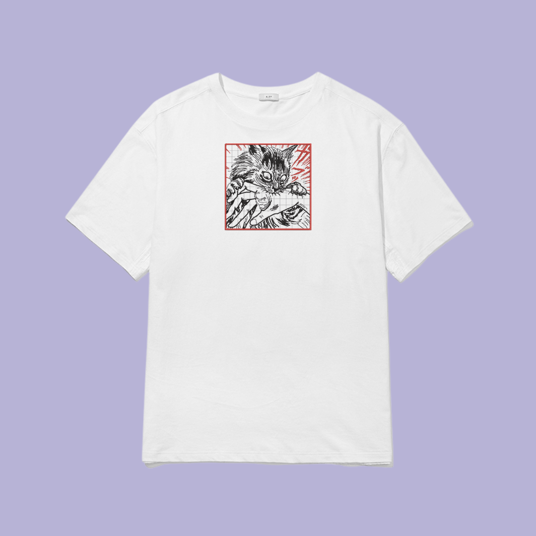 Tricou Brodat Junji Ito Cat Diary