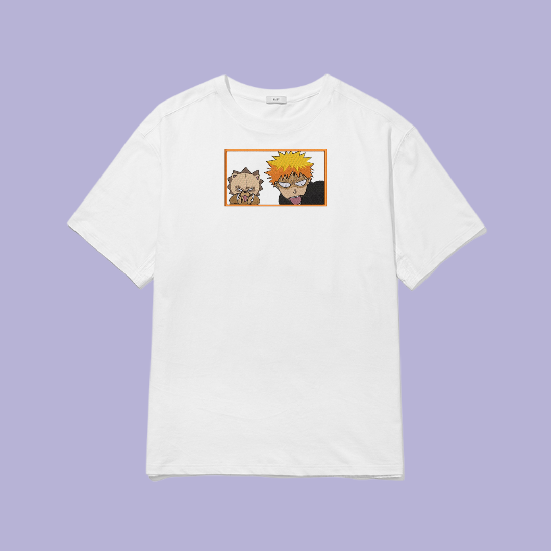 Tricou_Ichigo_Kon_Alb