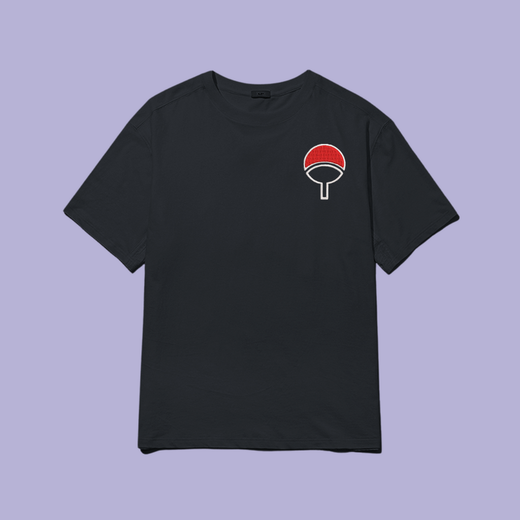 Tricou_Uchiha_Negru